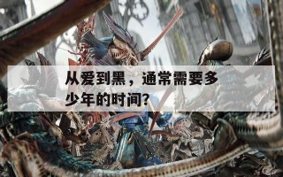 从爱到黑，通常需要多少年的时间？