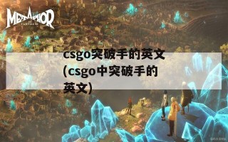 csgo突破手的英文(csgo中突破手的英文)