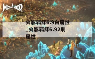 火影羁绊6.9白属性_火影羁绊6.92刷属性