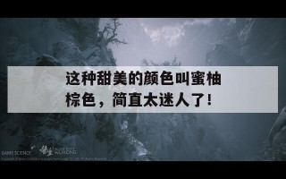 这种甜美的颜色叫蜜柚棕色，简直太迷人了！