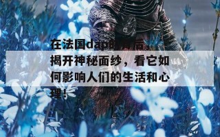 在法国dap的背后，揭开神秘面纱，看它如何影响人们的生活和心理！