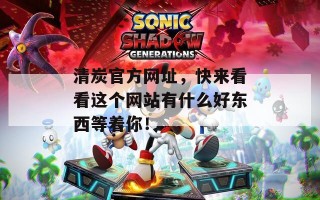清炭官方网址，快来看看这个网站有什么好东西等着你！