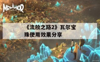 《流放之路2》瓦尔宝珠使用效果分享