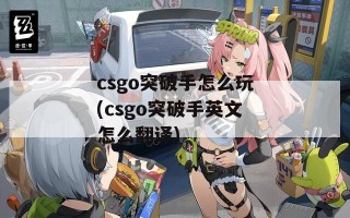 csgo突破手怎么玩(csgo突破手英文怎么翻译)