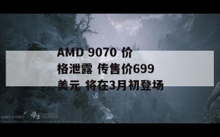 AMD 9070 价格泄露 传售价699美元 将在3月初登场