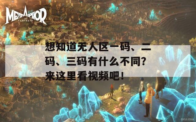 想知道无人区一码、二码、三码有什么不同？来这里看视频吧！-第1张图片-一粒游戏网